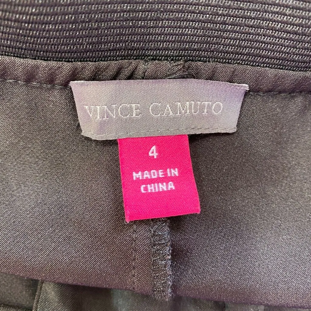 Vince Camuto Dress Pants 4 Black Tapered Leg Stretch‎ Waist Career Women - Image 7