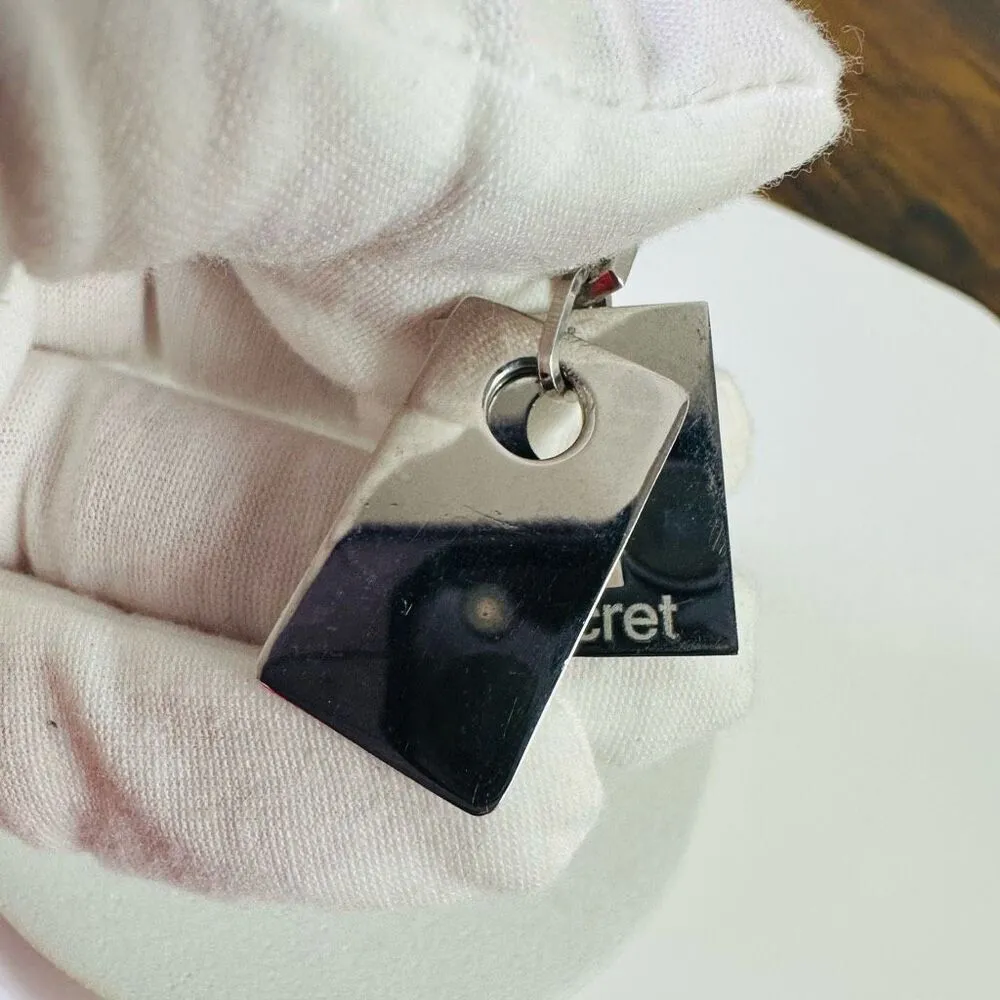 Christian‎ Dior Secret Hotel Screw Back Silver Tone Vintage Earrings Non-Pierced - Image 3