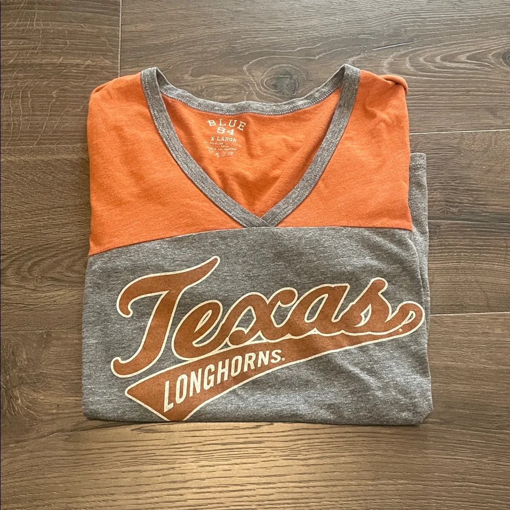 University of Texas UT Longhorns Gray & Burnt Orange V - Image 5