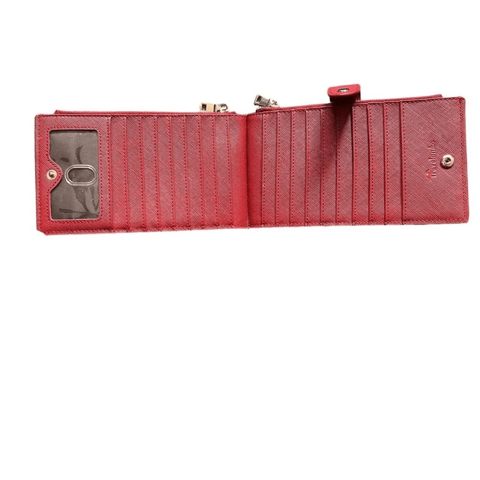 Travelambo Red Walllet RFID Blocking Bifold Multi Card Case Wallet - Image 2