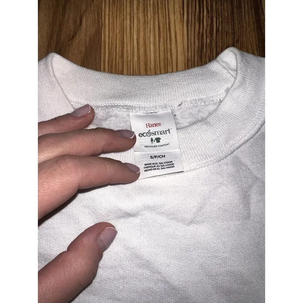 Bride Crewneck Sweatshirt Women's Sz S‎ Small Pearls Rhinestones Wedding - Image 3