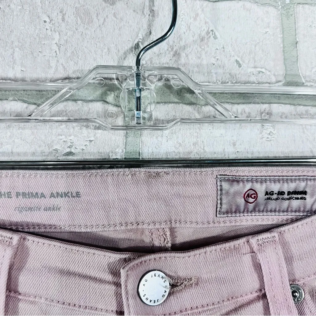 AG The Prima Cigarette Ankle Jeans in Blush Size 28 - Image 9