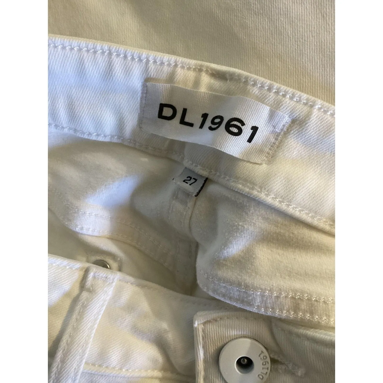 DL1961 Emma Power Legging Jeans Womens 27 White Smart Denim Moto Stretch Pants - Image 4