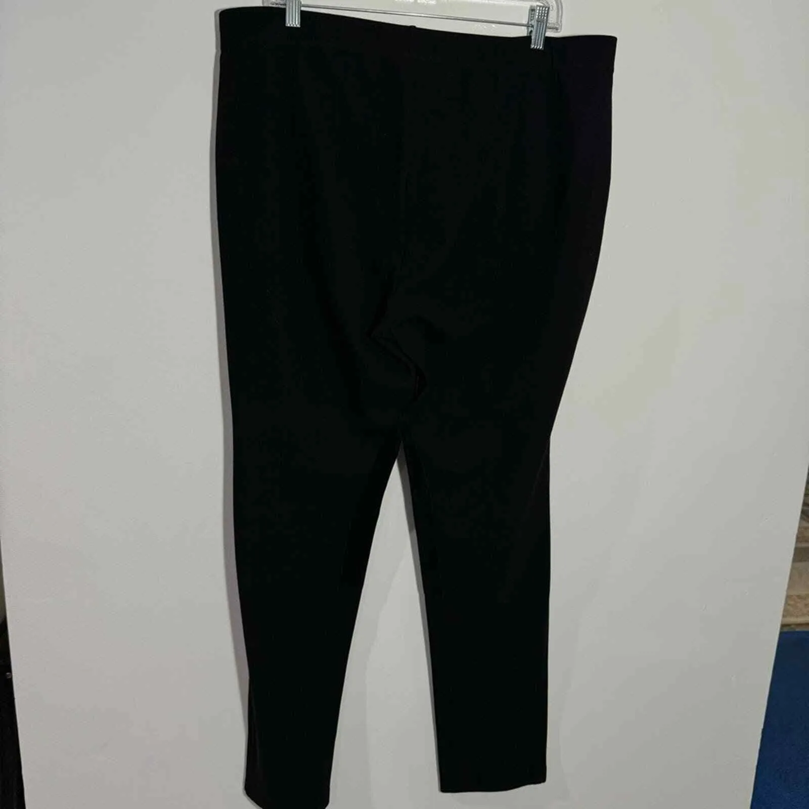 St. John Sport Black Equestrian Pull-On Stretch Pants with Goat Suede Size‎ XL - Image 7
