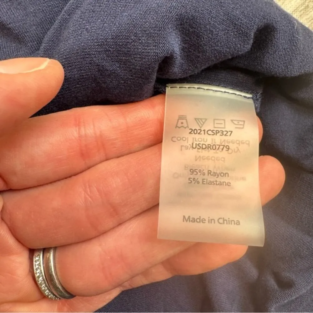 Universal Standard Women's Sally Liquid Jersey Shirt Dress Midnight Blue S 14 16 - Image 10