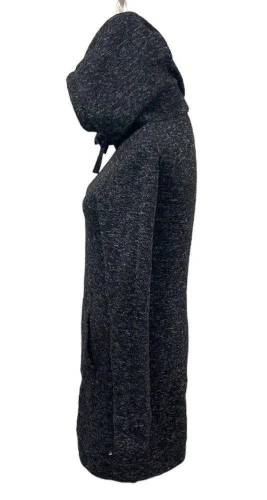 Fabletics Yukon sweatshirt hooded athletic dress in space dye charcoal size S - Image 4