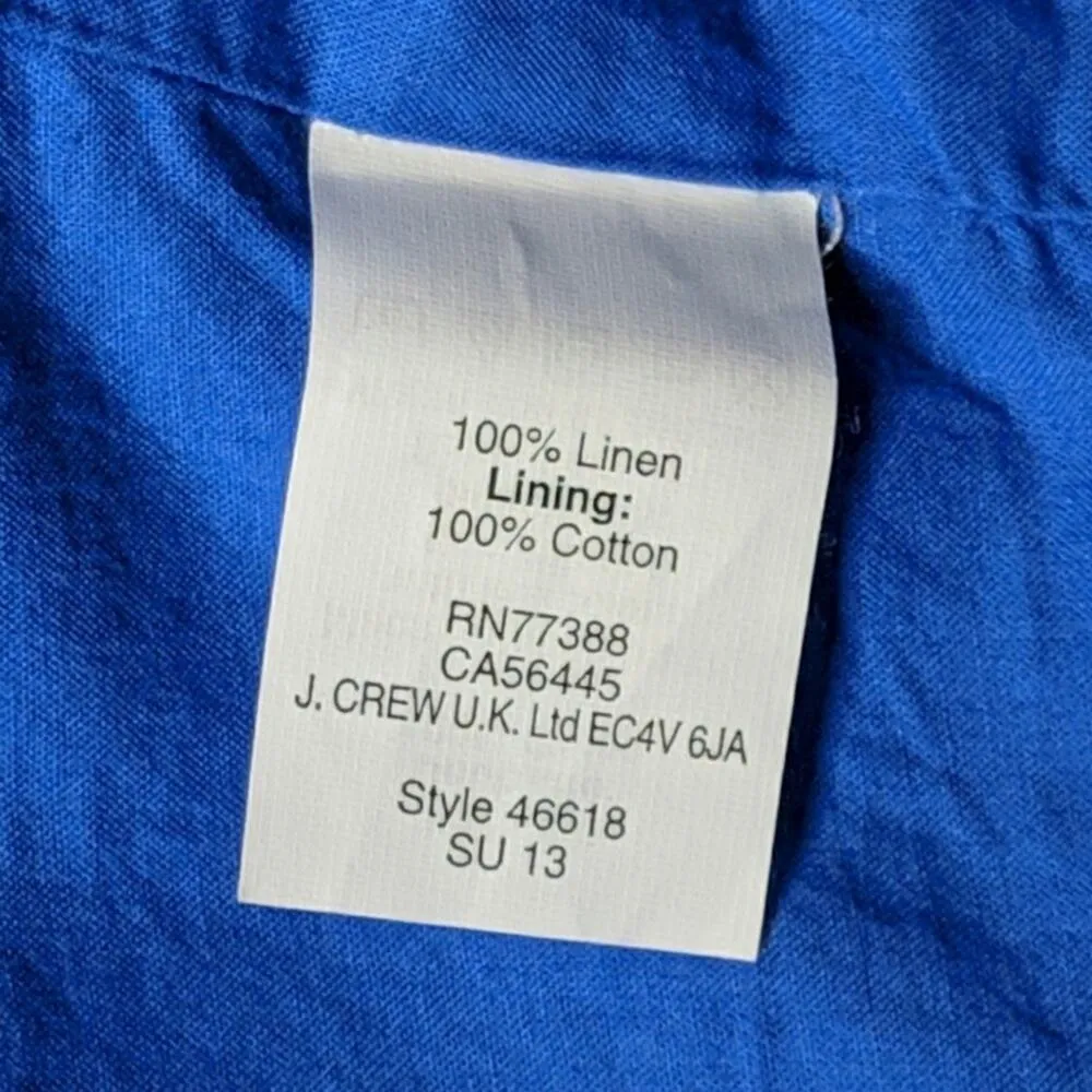 J Crew Boardwalk Linen Skirt Polka Dotted 2 - Image 6