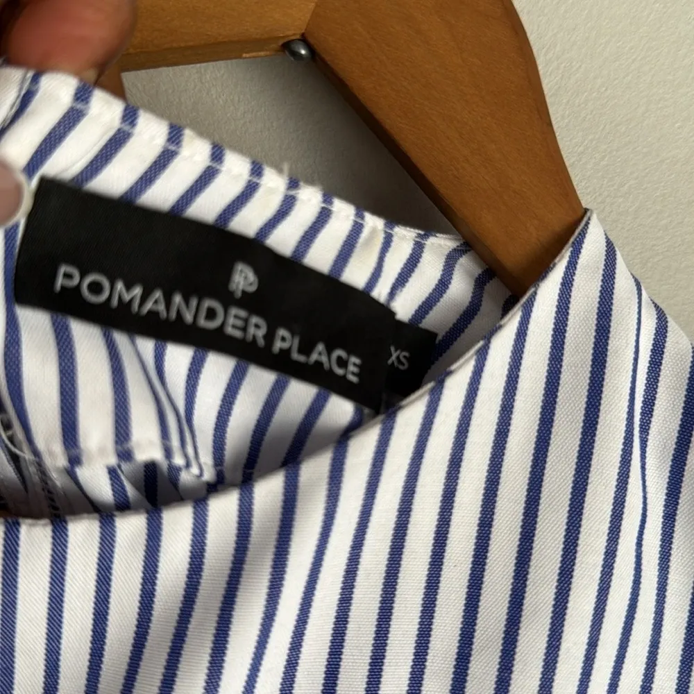 Tuckernuck Pomander Place Exclusive Blue Striped Quinn Dress XS - Image 12