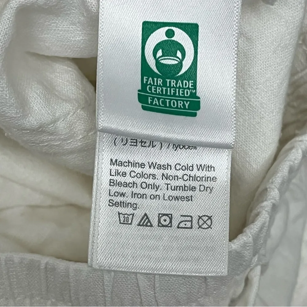 J Crew Ivory Linen Straight Leg Pants Coastal Preppy Nautical Preppy Sailorcore - Image 6