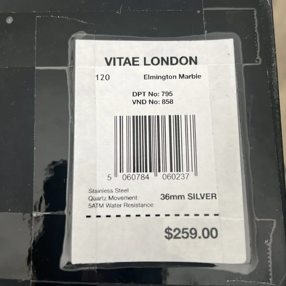 Vitae London Elmington Stainless Steel Bracelet Watch 36mm Silver New w/Tag $259 - Image 9