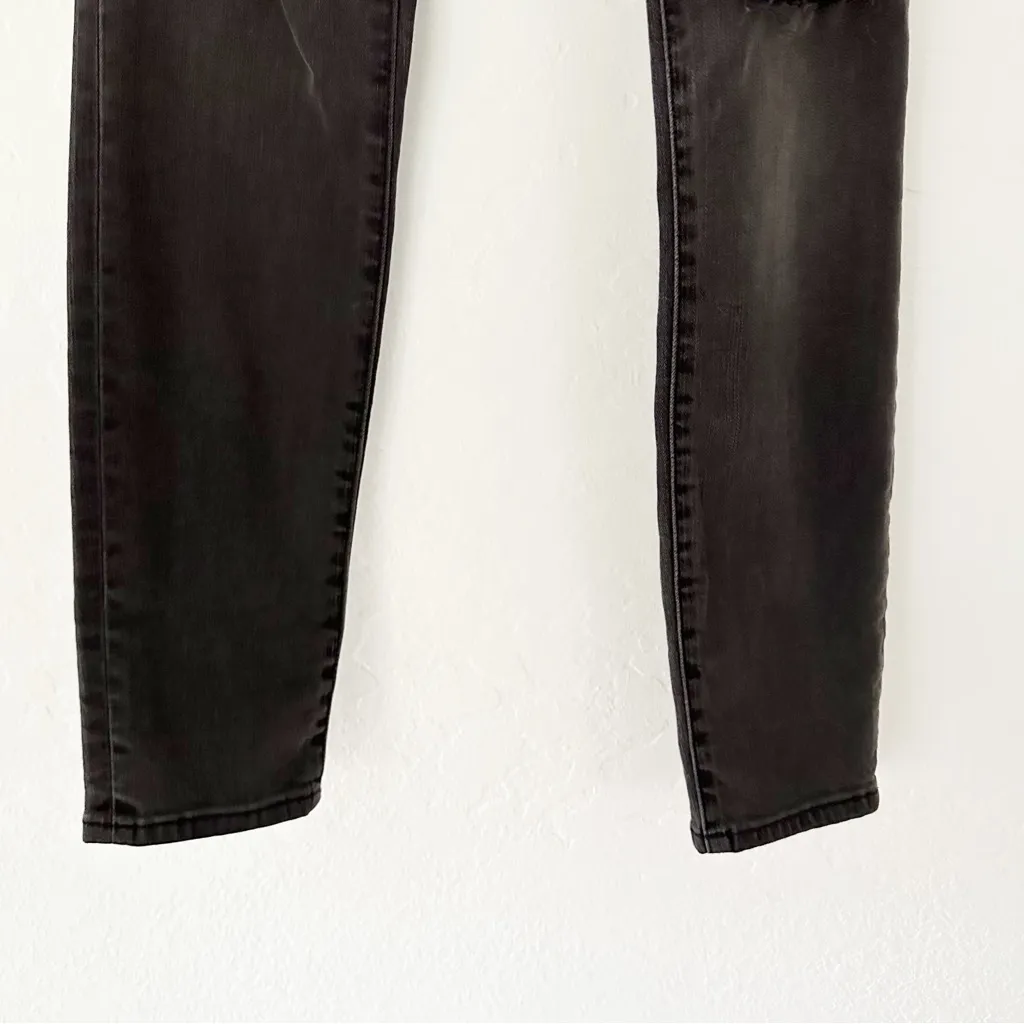 Madewell Maternity Over-the-Belly Skinny Jeans – Black Sea, Size 24 - Image 7