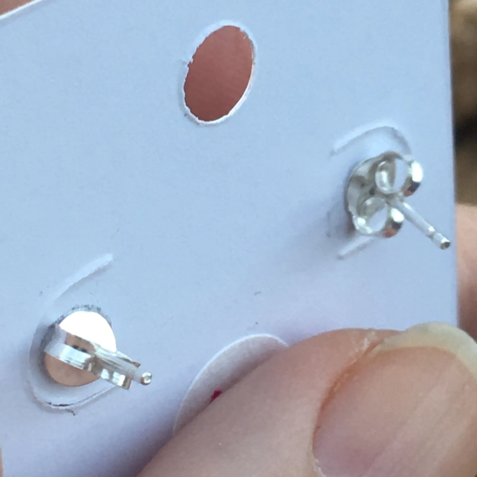 Girls sterling silver epoxy monkey earrings - Image 3