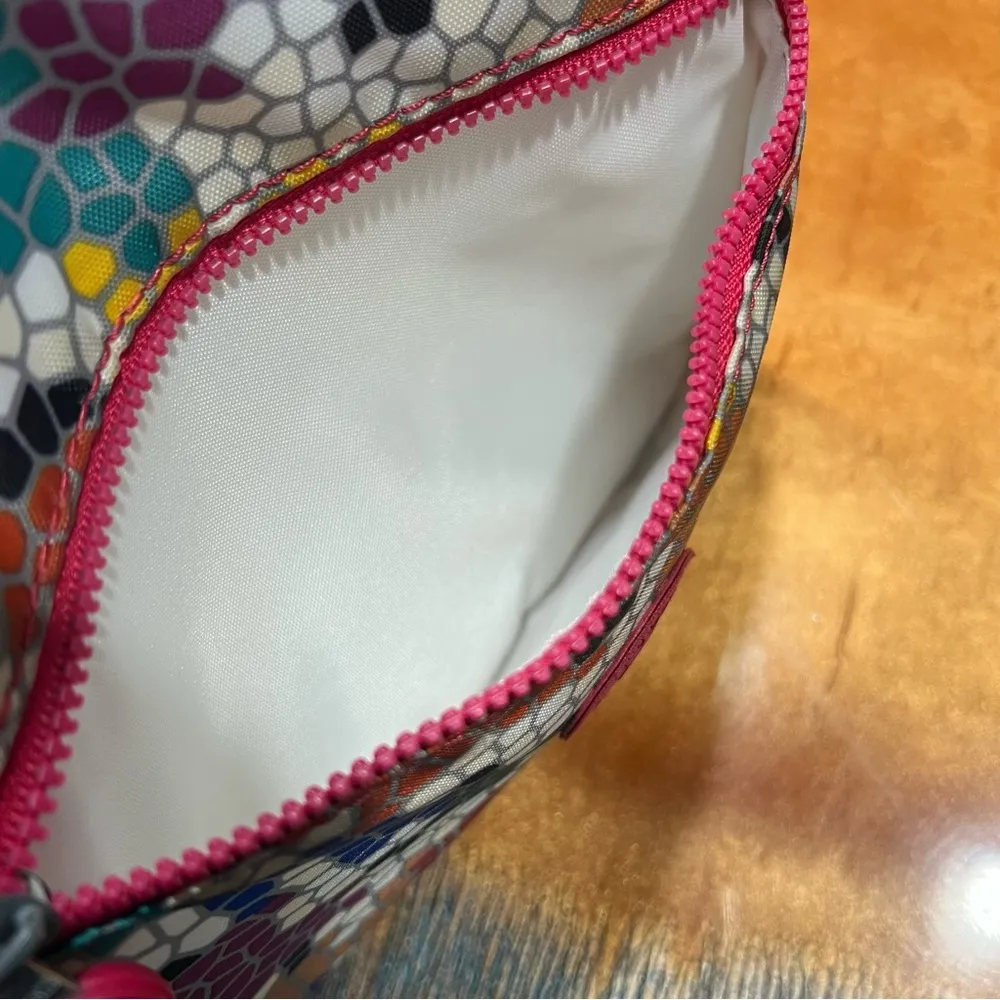 Kipling Keiko Anna Lucia Crossbody Bag Colorful Mosaic Gorilla Keychain - Image 4