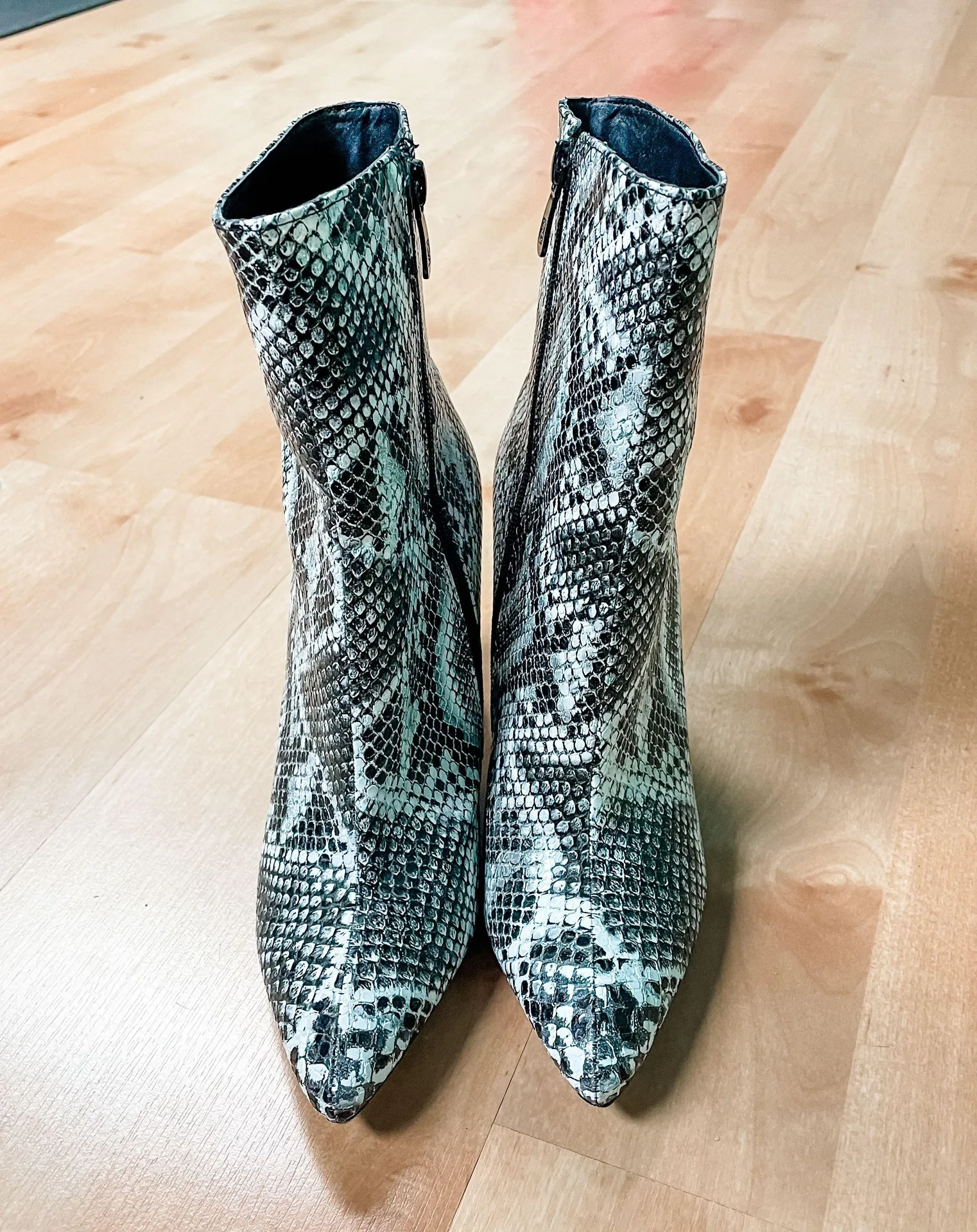 Snakeskin Booties - Image 5