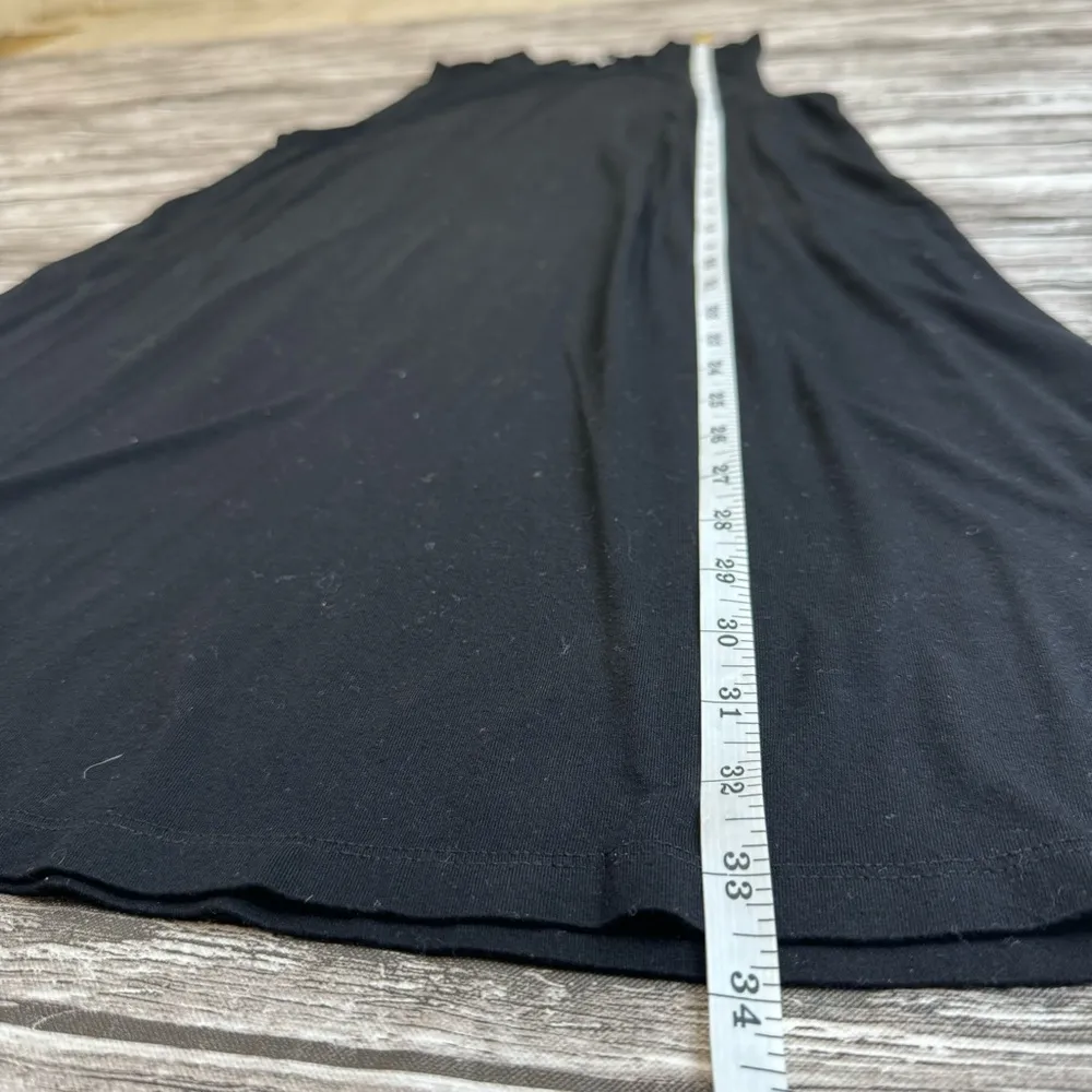 Madewell Women's Sleeveless Tank Top Black Mock Neck Shift Dress M Med Medium - Image 9