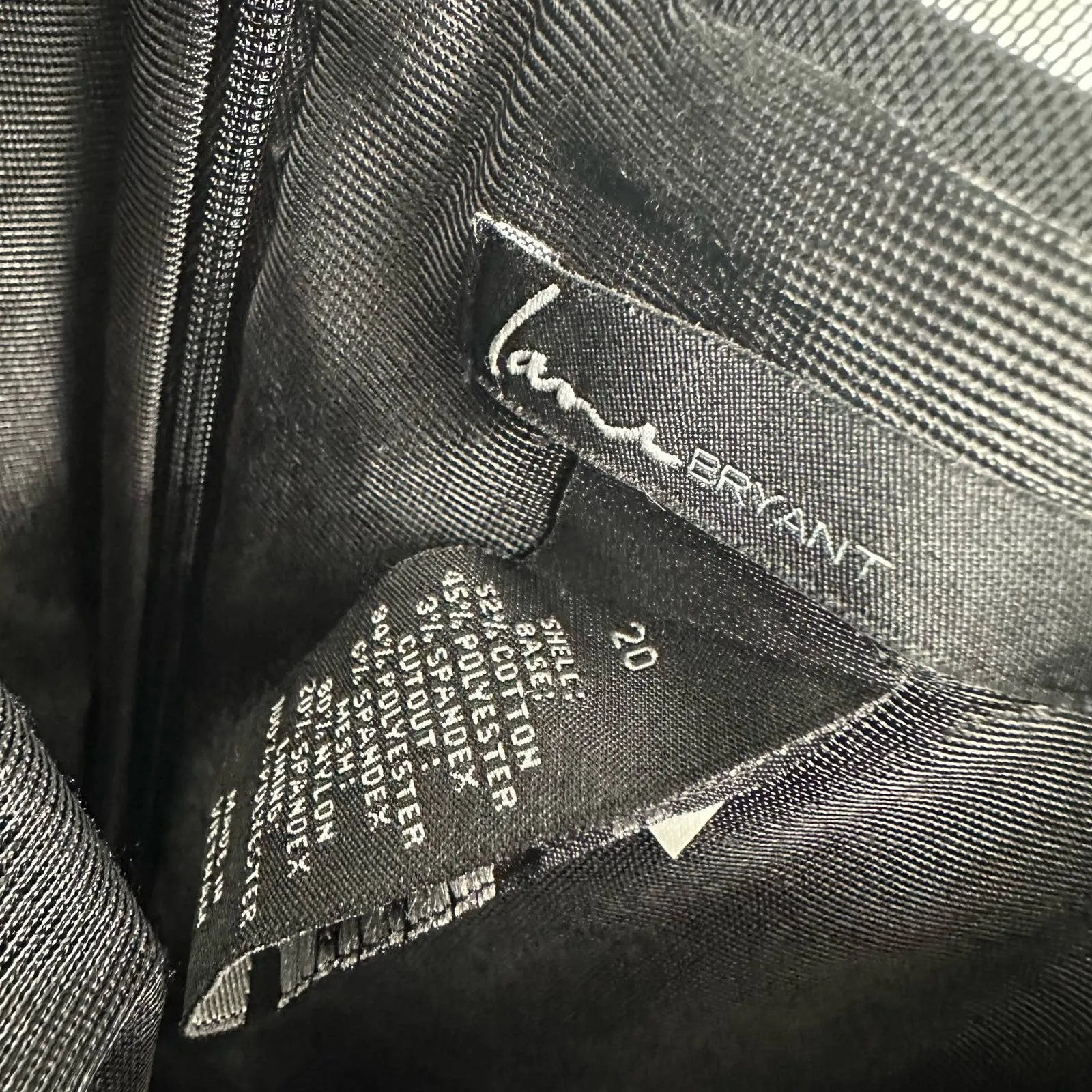 Lane Bryant size 20 black sleeveless peplum style dress lasercut rear‎ zip - Image 6