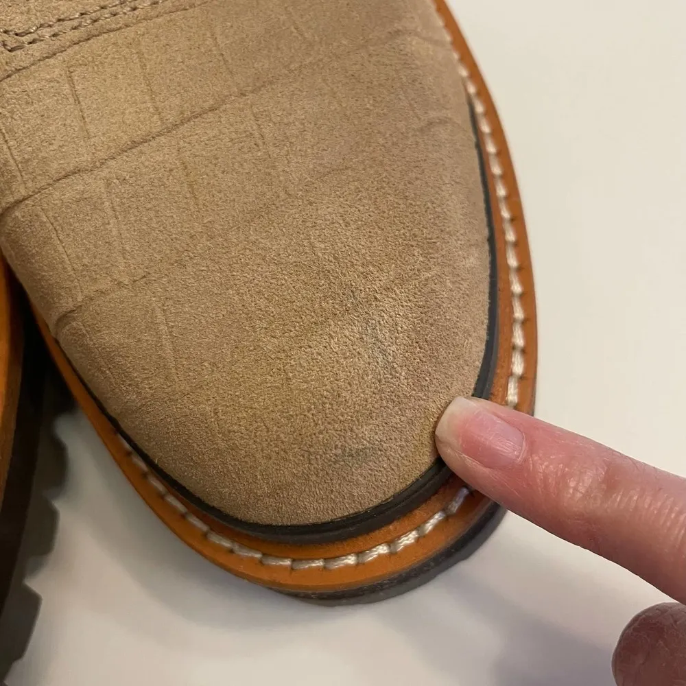 NWOT Marc Fisher Izzie 2 Leather Combat Alligator Print Lace Up Boots Size 9 - Image 11