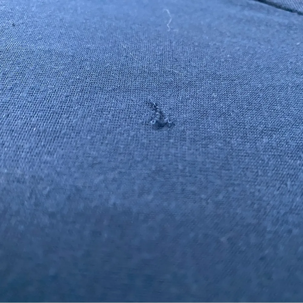 Nine West Jean Solid Blue Short Sleeve Medium Shirt - Image 7