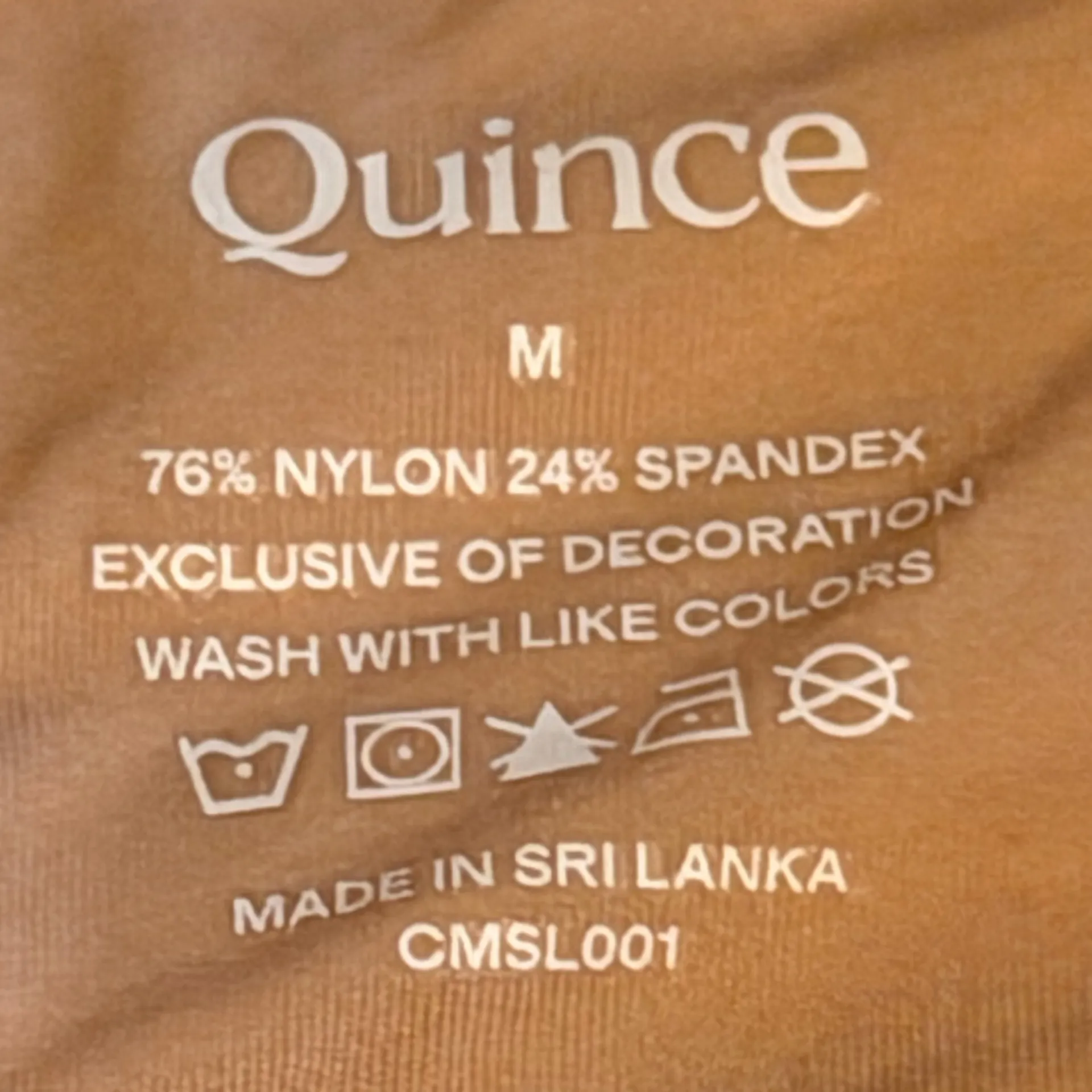 NWT Quince Second Skin High Neck Mocha Nude Bodysuit Sz M - Image 7