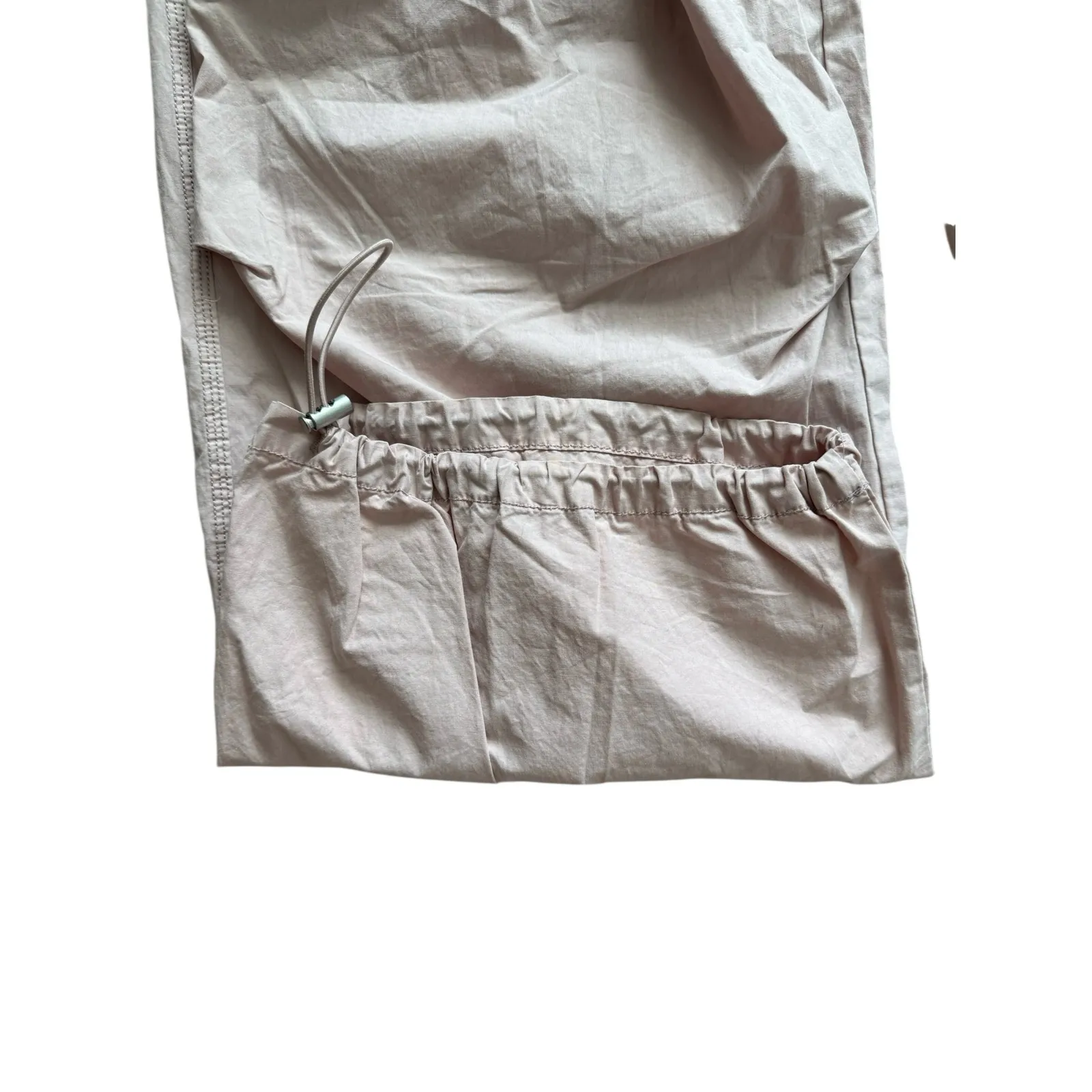 NWT ASOS Parachute Cargo Joggers Sz 2 Pink Utility Drawstring Pants - Image 6