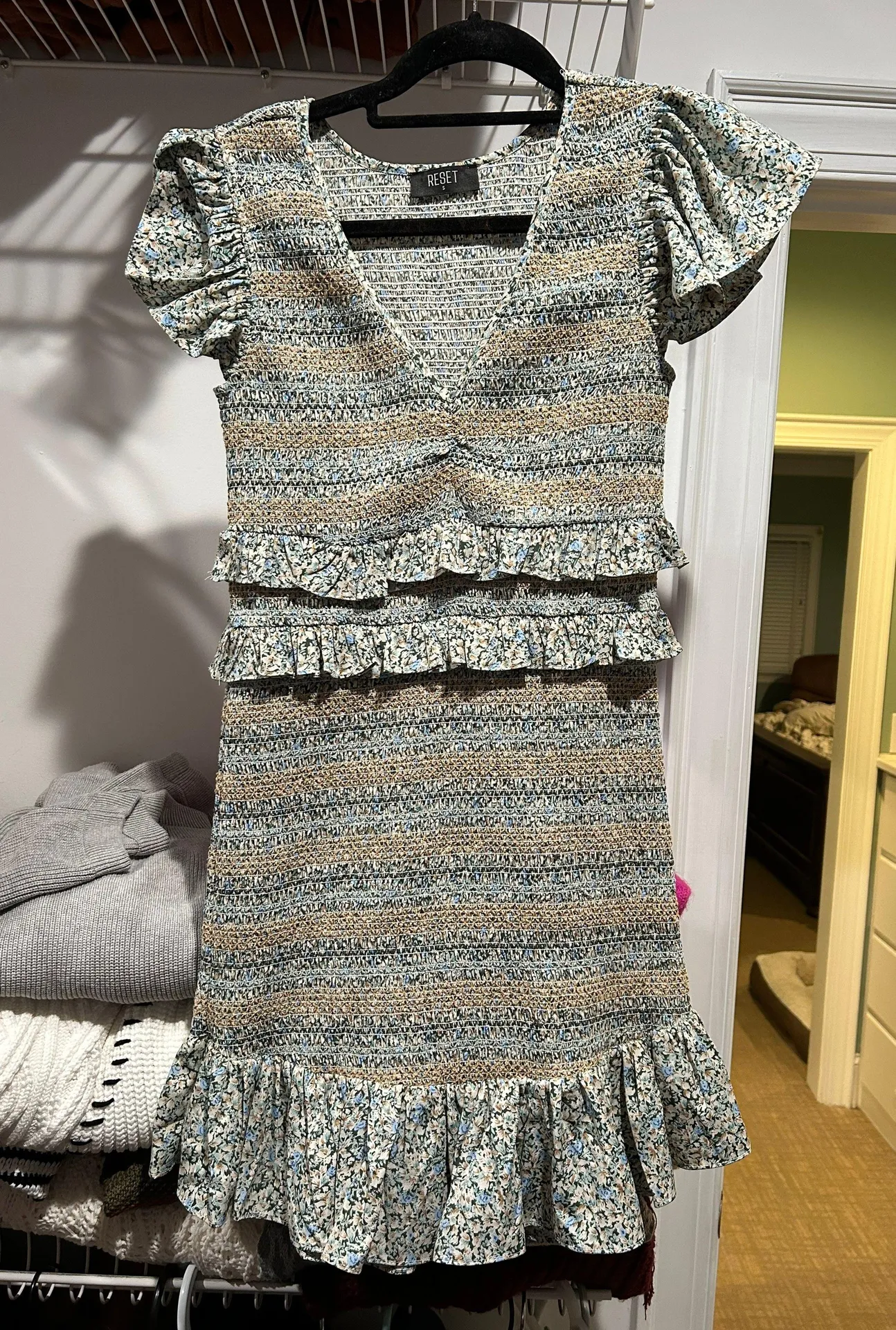 Smocked Mini Dress - Image 2