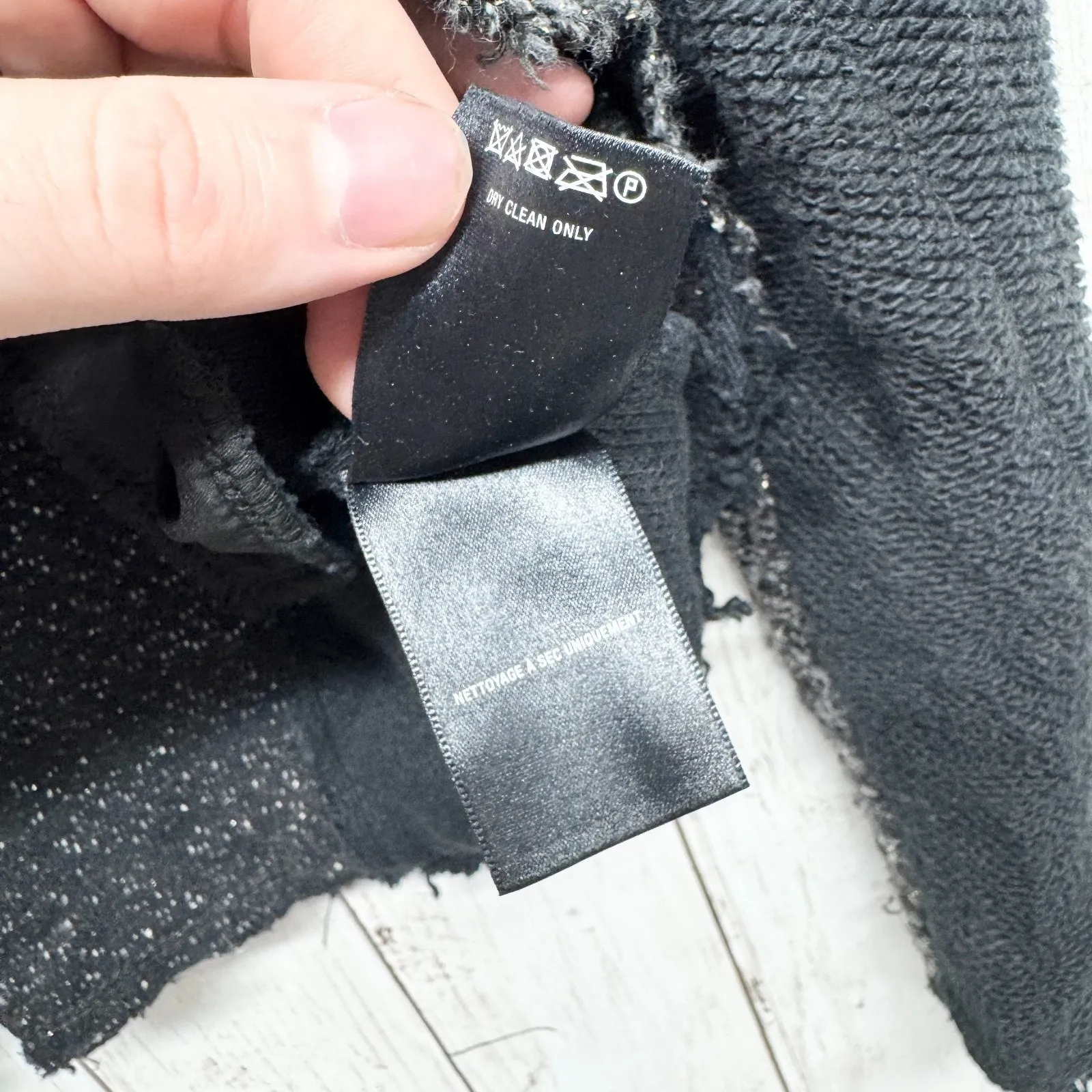 Cartonnier Jacket Women Size Small Black Gray Lurex Knit Tweed Sweater Blazer - Image 7