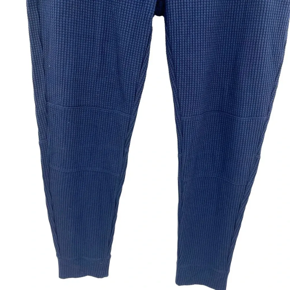 Faherty Yule Waffle‎ Knit Joggers Leggings Midnight Navy Blue Size XL - Image 5