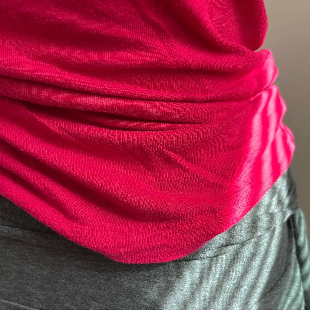 American Eagle Vtg Y2K Pink Baby Tee Preppy Logo Bella Swan Tight Womens Size XS - Image 4