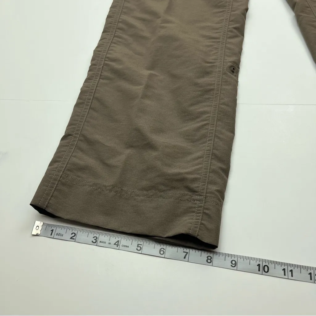 The North Face Nylon Convertible Pant Womens 10 Regular Brown Green‎ Hiking Pant - Image 15