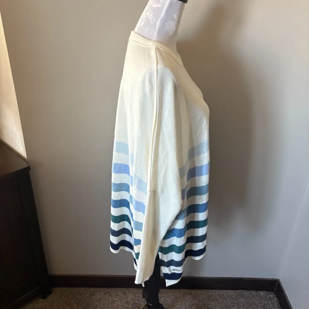 Mersea Womens Catalina Crewneck Sweater Blue White Striped One Size Size undefined - Image 3