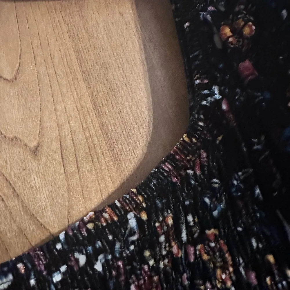 Velvet Floral Print Jumpsuit - Image 5