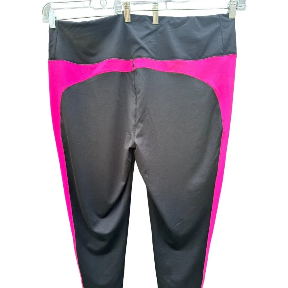 Belle Body by Kim Gravel Colorblock Leggings Black 2X - Image 4