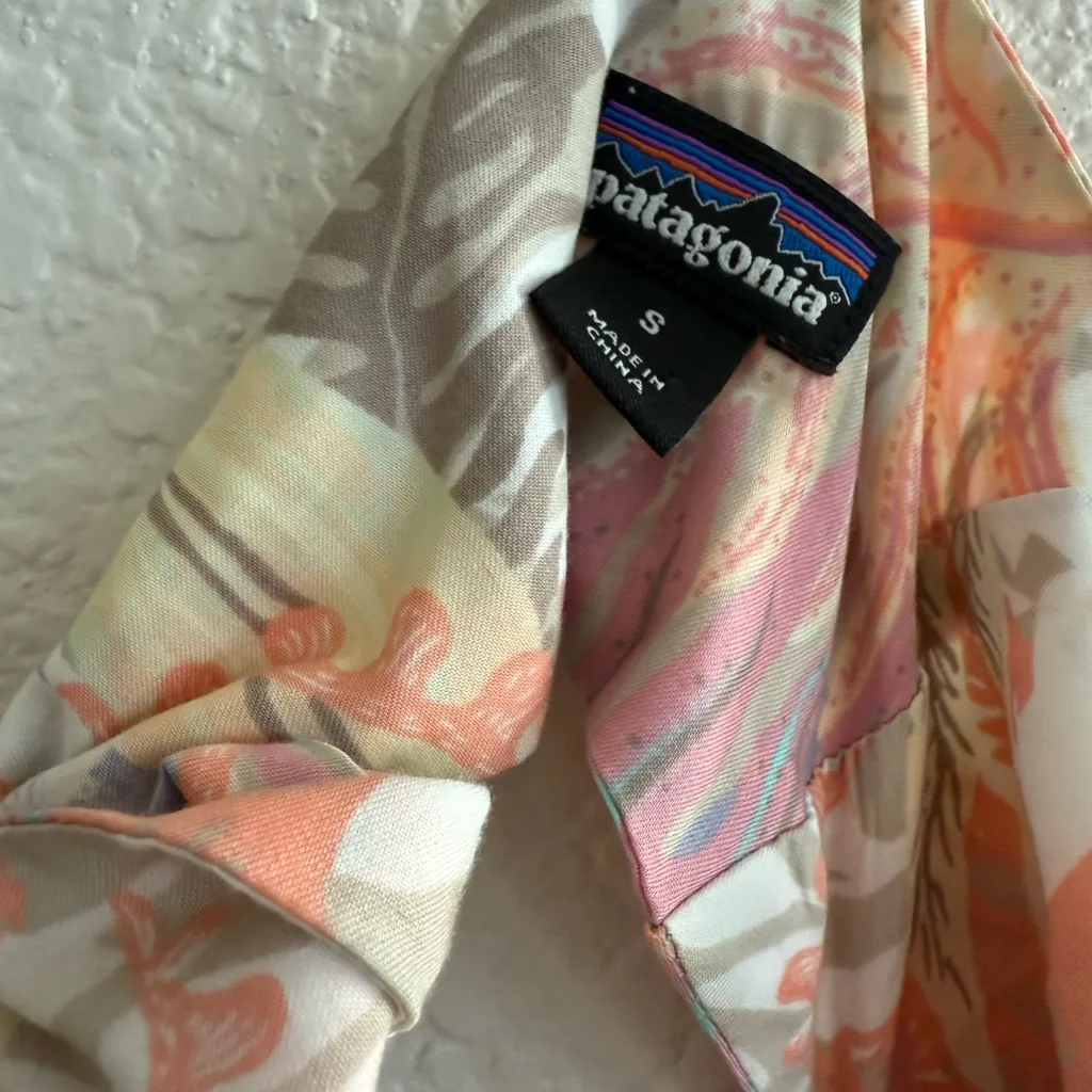 Patagonia Lost Wildflower Jumpsuit‎ pink Jurassic Ferns: Pelican lightweight S - Image 6