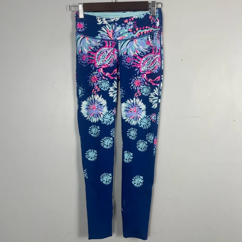 Lilly Pulitzer Luxletic Womens Leggings Yoga Pants XS UPF 50+ Maralyn Gypsea - Image 2