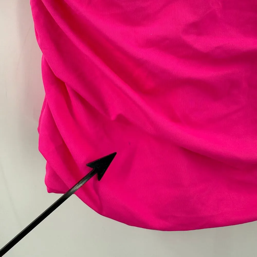 LA BLANCA Tankini Top Size 4 Pink NWT Island Goddess Pop Pink Crossback Strappy - Image 12