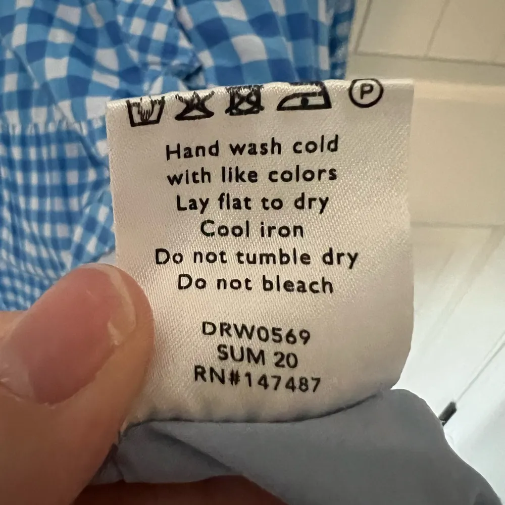 Draper James Flutter Sleeve Gingham Silk Patio Shirtdress - Image 11