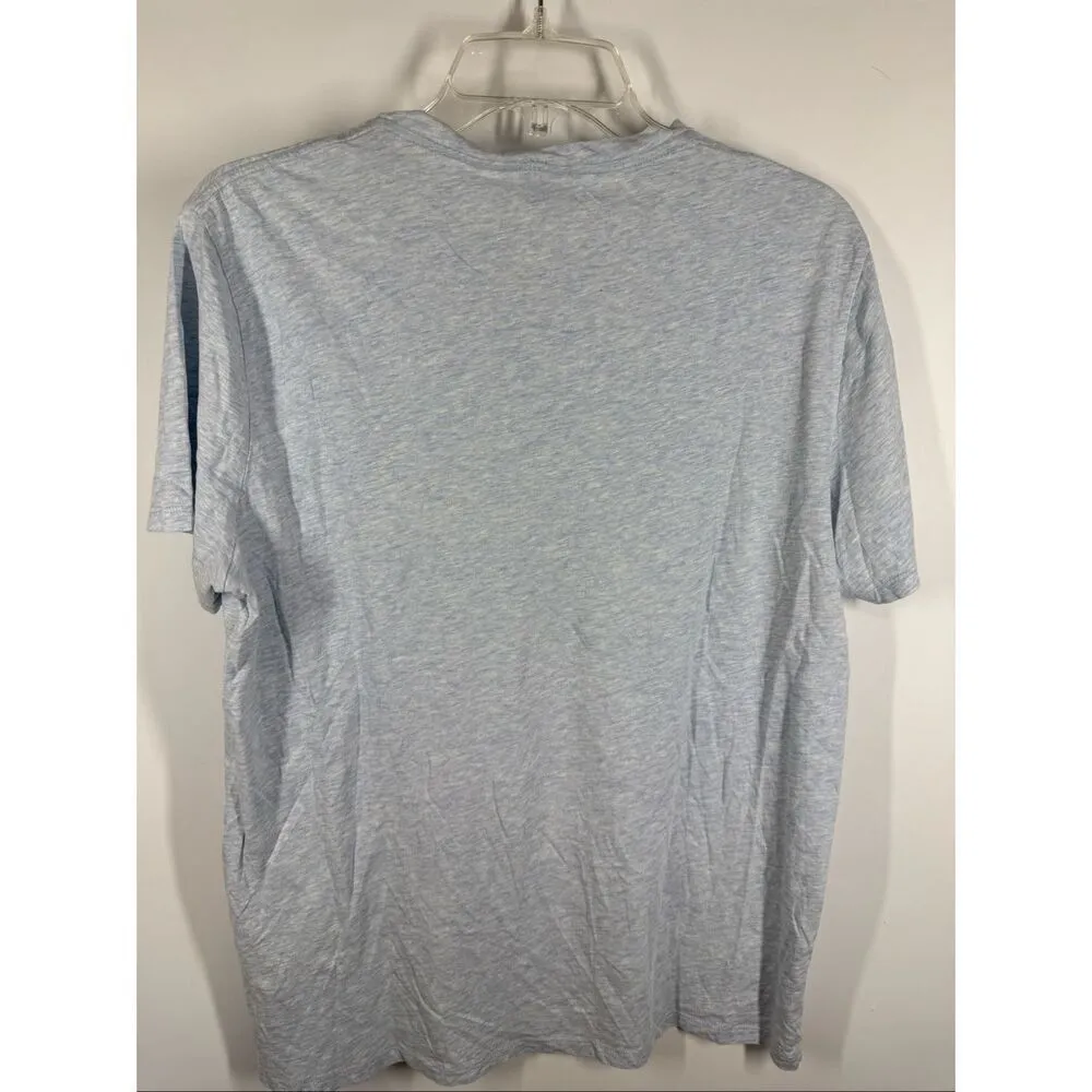 B33 Vince light blue 100% cotton v neck T-shirt Women top size medium - Image 6