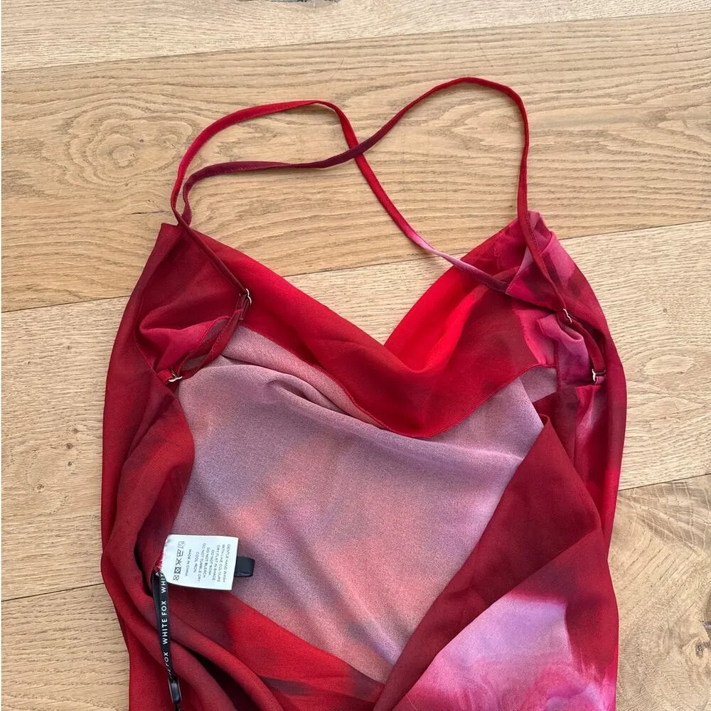 White Fox Boutique - Secret Sounds Maxi Dress in Red & Pink - Image 6