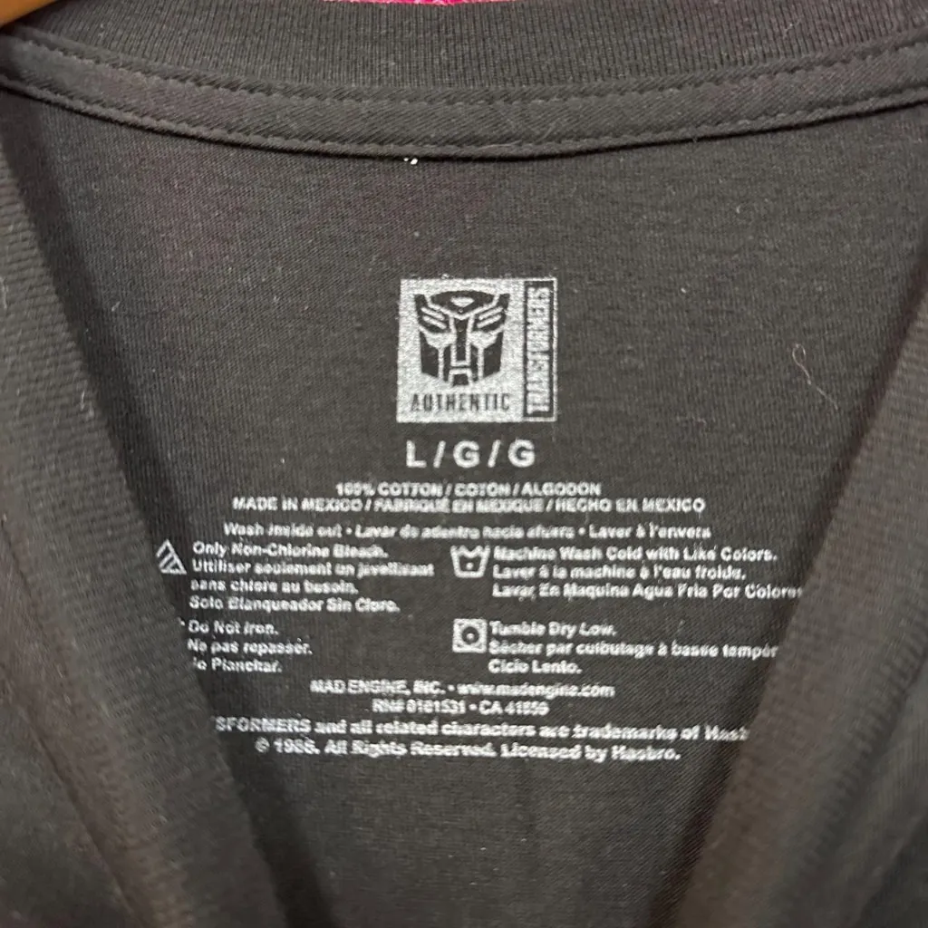 Transformers the Movie Classic Promo Film Poster Tee L  - Image 4