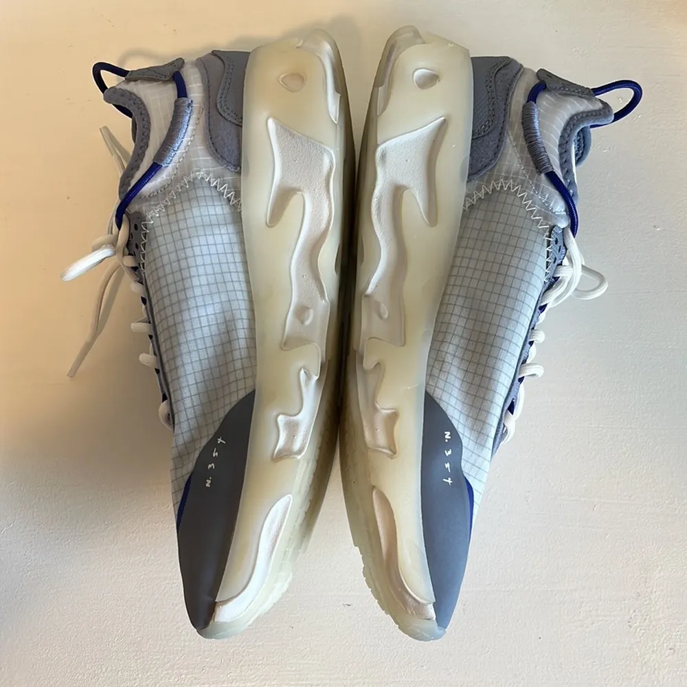 NEW Nike React Live Light Smoke Grey Hyper Royal Tennis Shoes Size 6.5 - Image 7