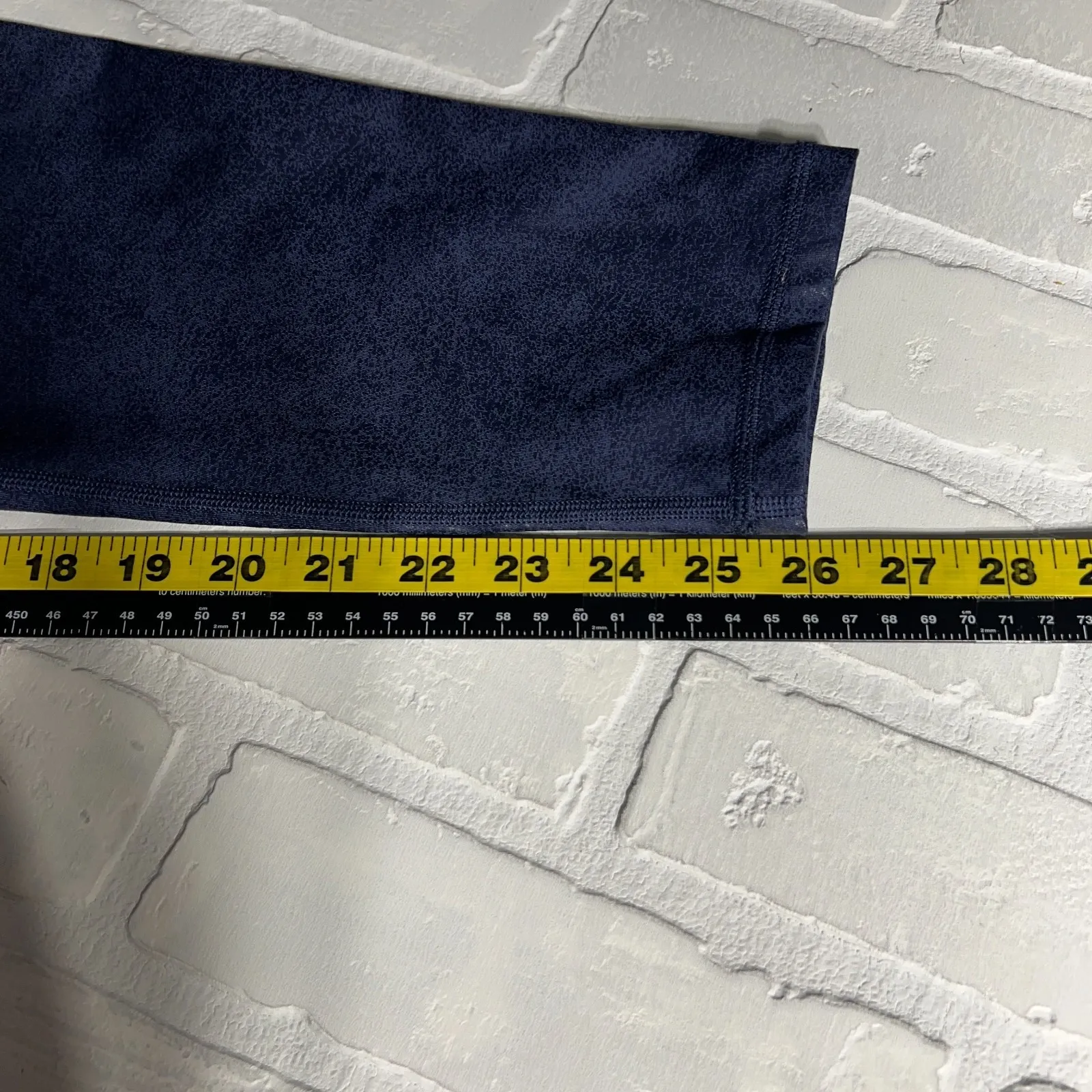 OFFLINE by‎ Aerie Crossover Leggings Womens XL Navy Blue Crackle Yoga Pilates - Image 14