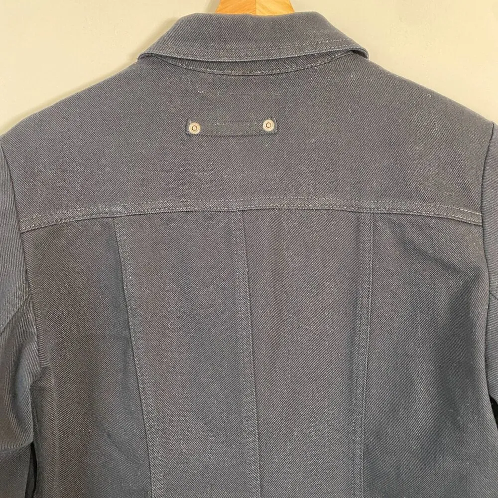 NWOT Brighton Embroidered Denim Jean Jacket Women's S/M* Black Bedazzled Hearts - Image 10