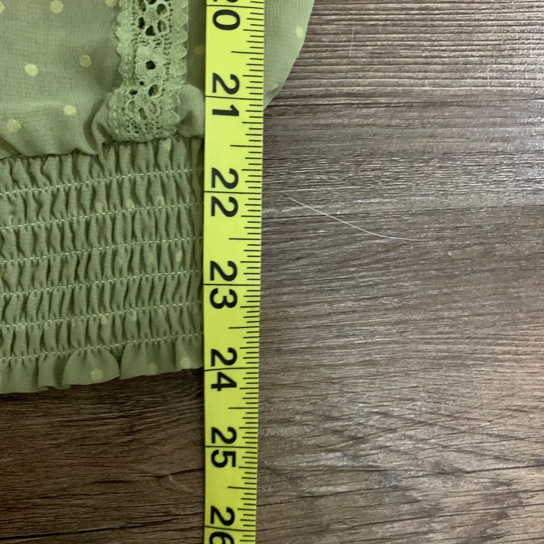 Green Off The Shoulder Top Large - Image 8