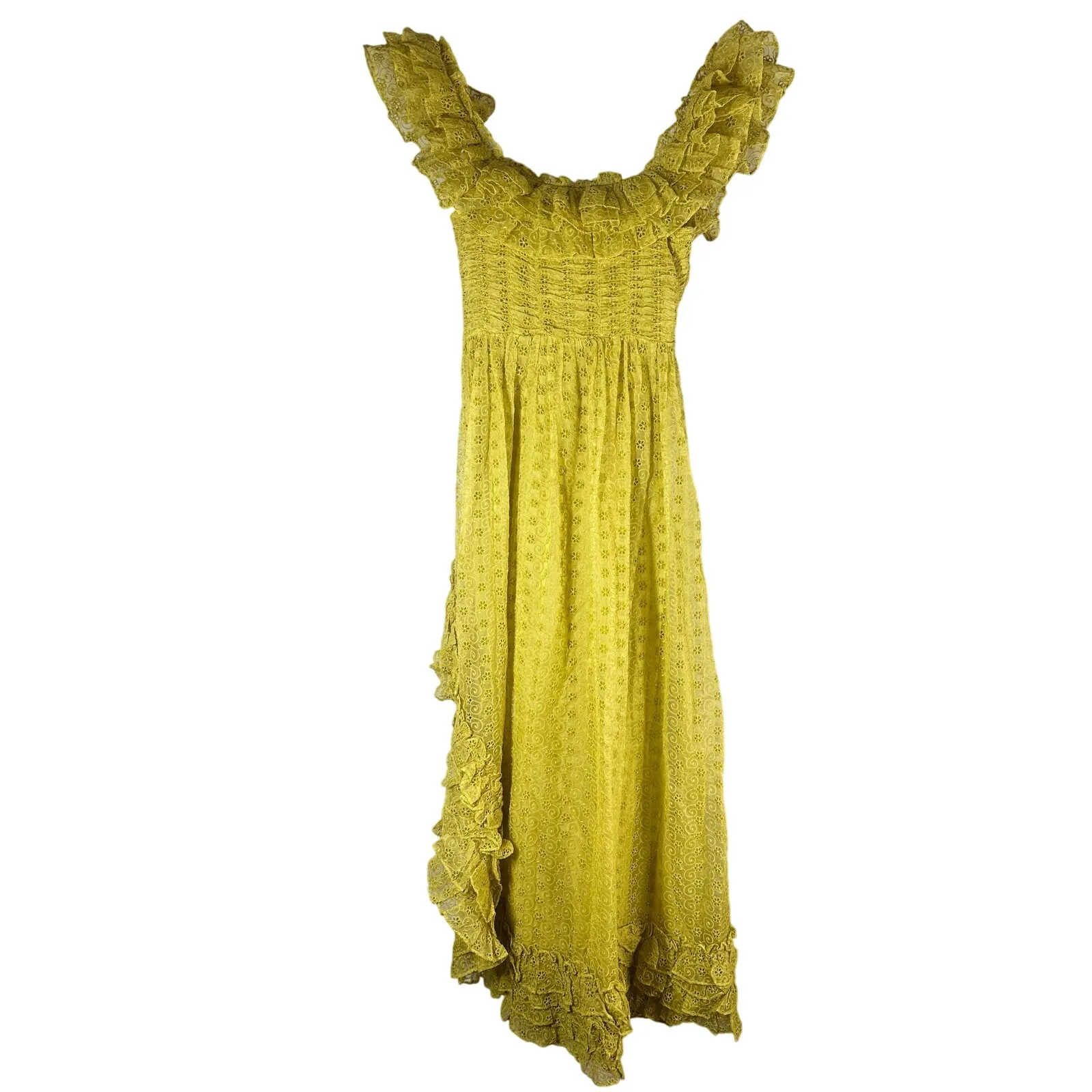 green emerald velvet dress Doen Embroidered Tassel Mini Dress  The Curatorial Dept