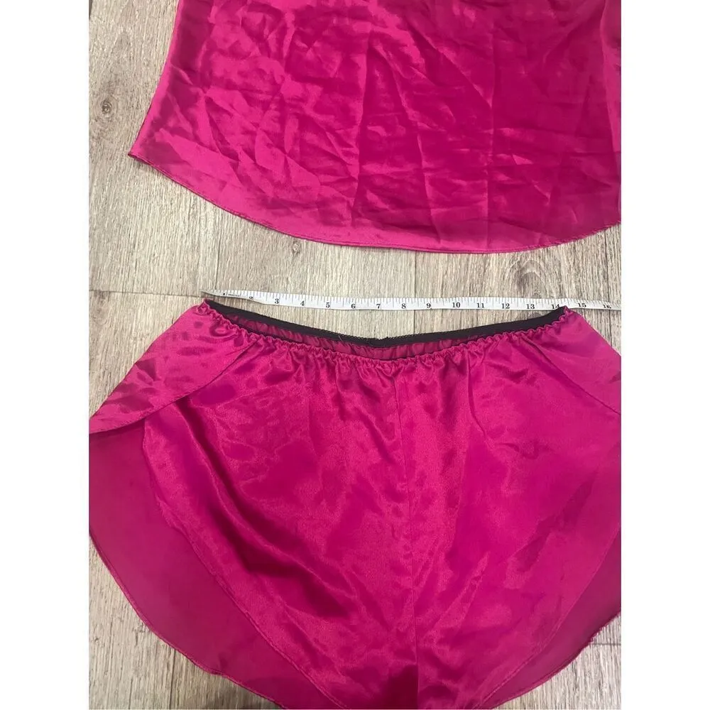 Katherine Bishop Hot Pink Large Vintage Tank and Shorts Pajama Set - Image 3
