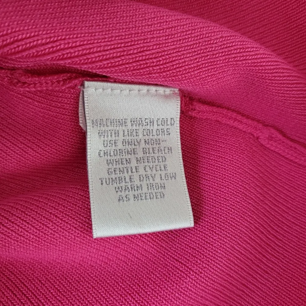 Worthington Button Down Cardigan Pink Size Medium - Image 4