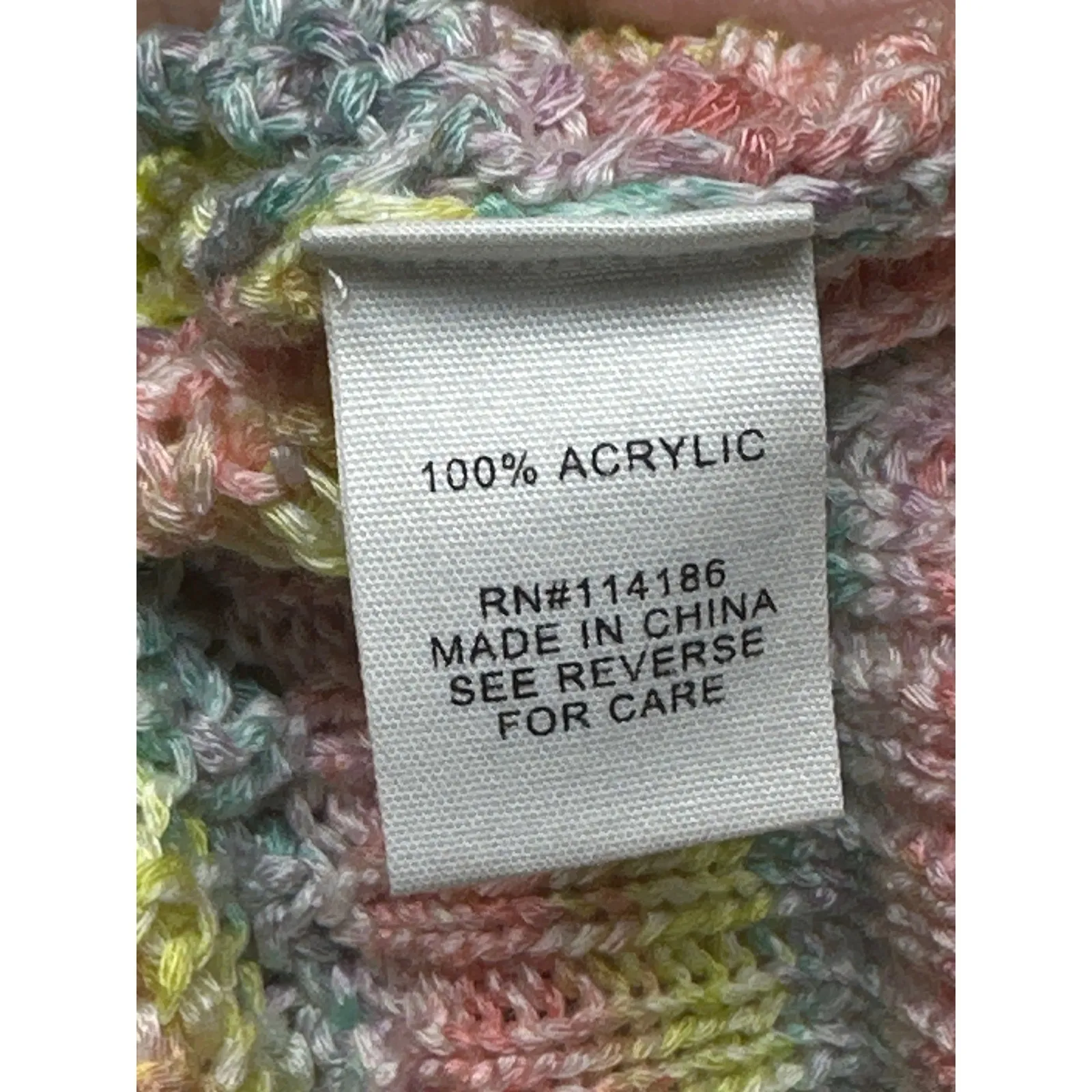 Adyson Parker Rainbow Striped V Neck Knit Cardigan Sweater Womens 1x - Image 4