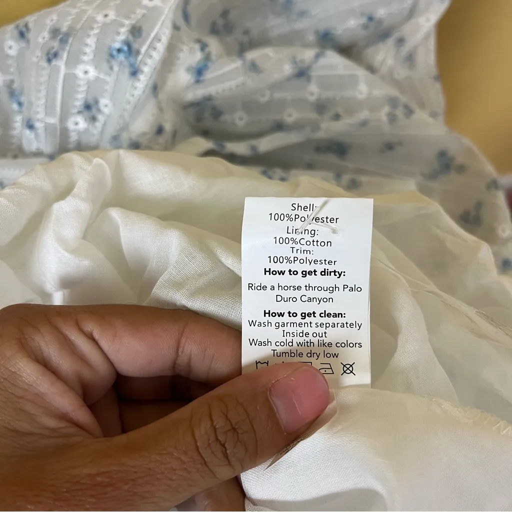 Tecovas & Kristopher Brock The Ava Dress Blue Size M - Image 8