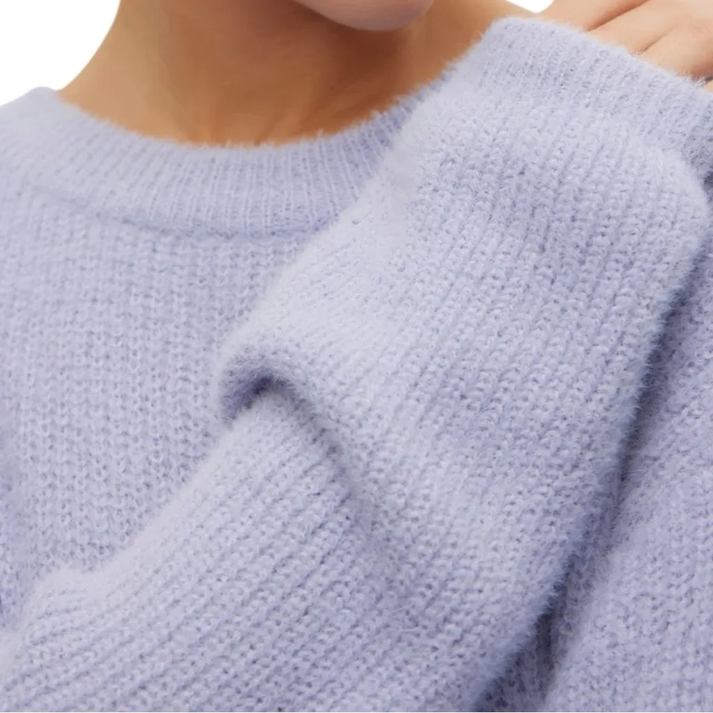 Vero Moda Eyelash Puff Sleeve Sweater - Image 3