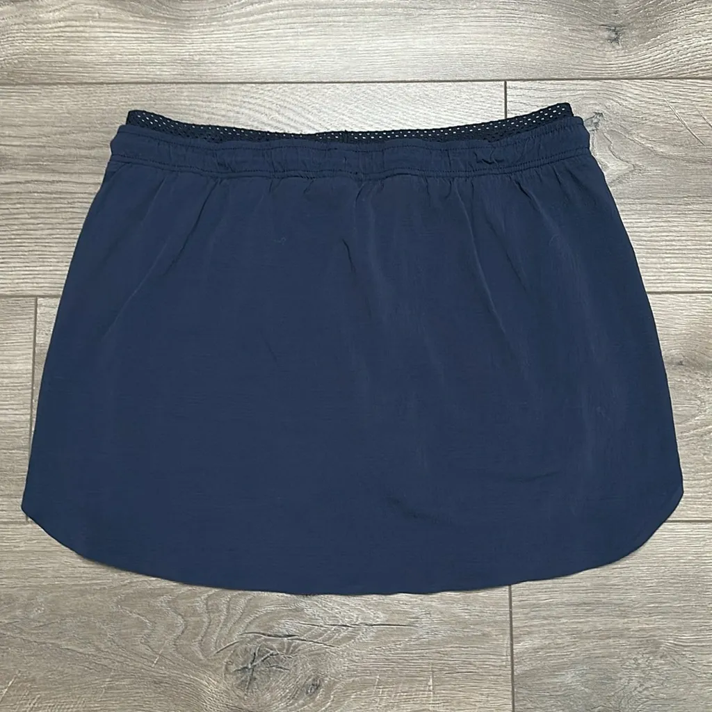 Athleta Crest Skort 15” Navy Blue Hiking Active Skirt Size‎ 12 - Image 3
